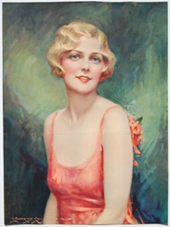 Original vintage calendar / poster art print from the 1920s-1940s