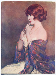 Original vintage calendar / poster art print from the 1920s-1940s
