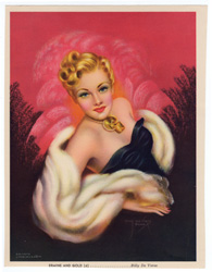 Glamour and pin-up girl prints from the 1930s-1950s