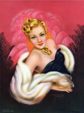 Vintage pin up prints, glamorous girls, etc.