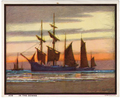 Vintage prints of sailing, ships, boat, marine views