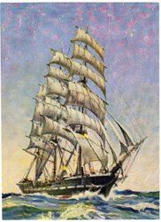 Vintage prints of sailing, ships, boat, marine views