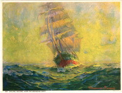 Vintage prints of sailing, ships, boat, marine views