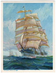 Vintage prints of sailing, ships, boat, marine views