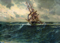 Vintage prints of sailing, ships, boat, marine views