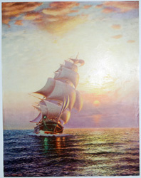Vintage prints of sailing, ships, boat, marine views