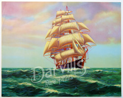 Vintage prints of sailing, ships, boat, marine views
