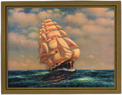 Vintage prints of sailing, ships, boat, marine views