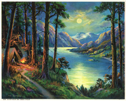 Vintage calendar art: camping, wildlife, etc.