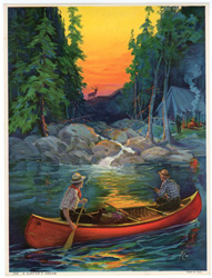 Vintage calendar art: camping, wildlife, etc.