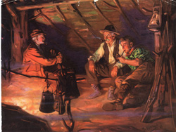 Vintage calendar art: camping, wildlife, etc.