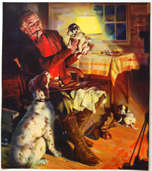Vintage calendar art: camping, wildlife, etc.
