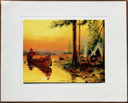 Vintage calendar art: camping, wildlife, etc.