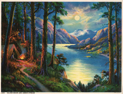 Vintage calendar art: camping, wildlife, etc.