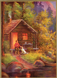 Vintage calendar art: camping, wildlife, etc.