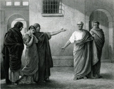 VOLUMNIA REPROACHING BRUTUS AND SICINIUS